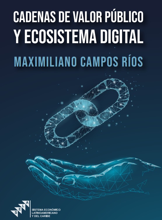 Portada del libro Cadenas de Valor Público y Ecosistema Digital, de Maximiliano Campos Ríos
